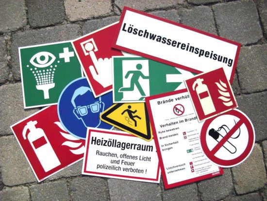 Sicherheits- & Fluchtwegbeschilderungen - Brandschutztechnik Godeck-Rucker